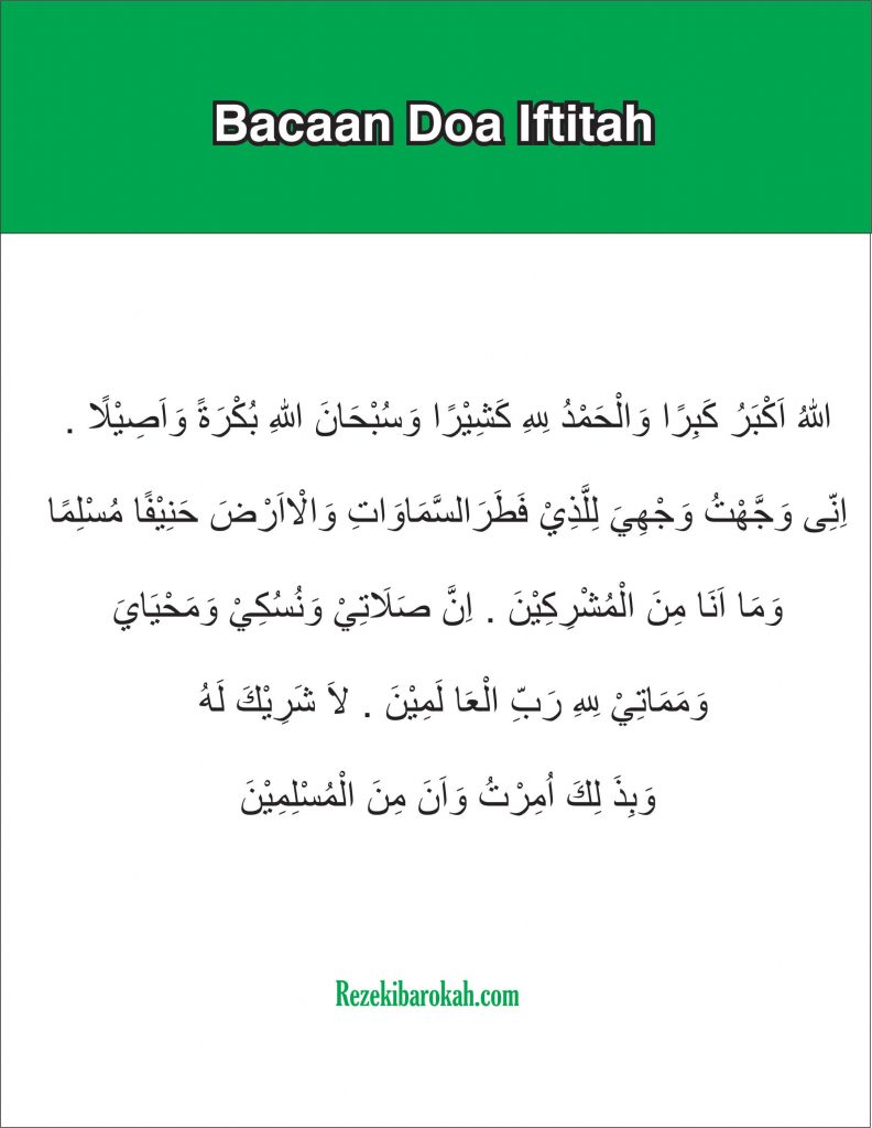 Doa Iftitah Yang Sesuai Sunnah Nabi Bacaan Arab Latin Dan Artinya