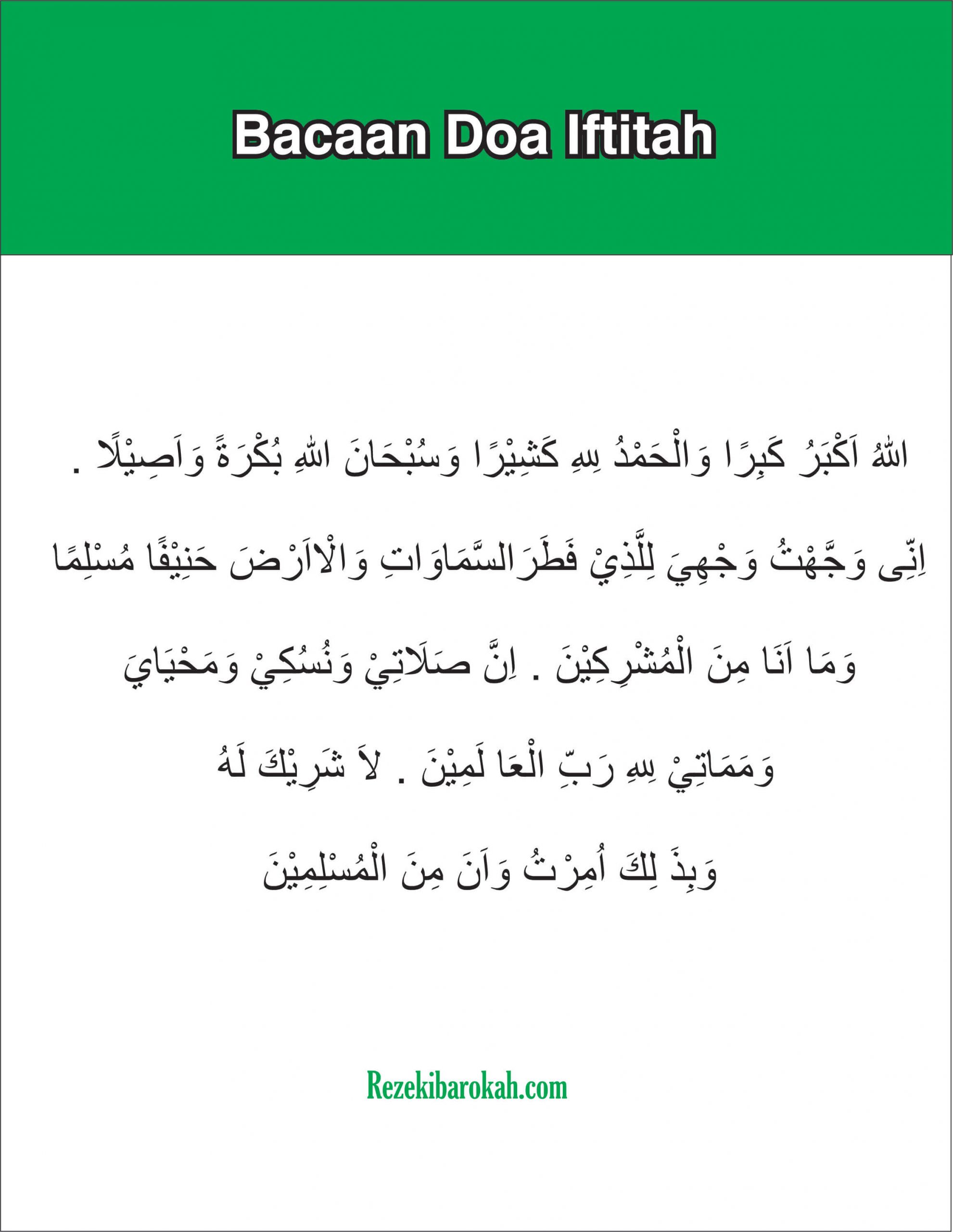 Doa Iftitah yang Sesuai Sunnah Nabi, Bacaan Arab, Latin dan Artinya