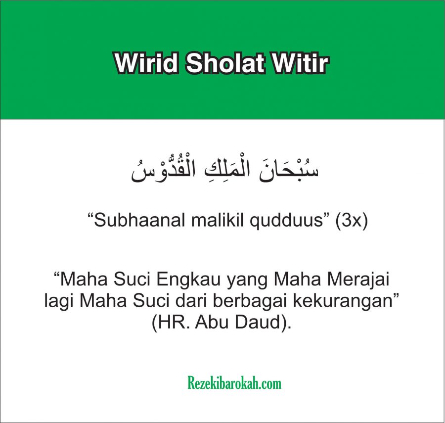 √ Doa Sholat Witir : Tata Cara, Keutamaan dan Waktu Sholat ...