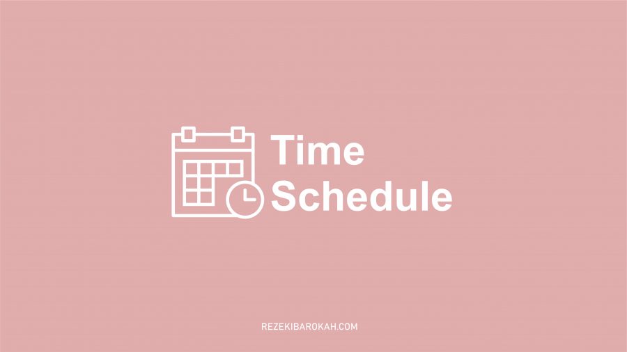 contoh time schedule